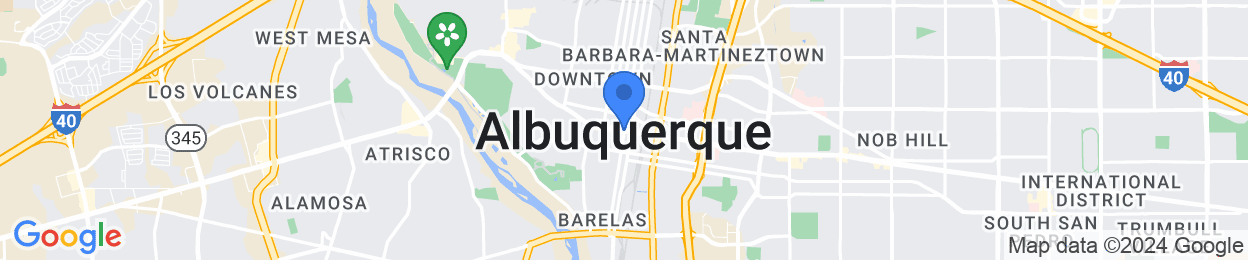 A map of Albuquerque.