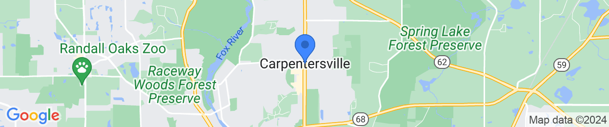 A map of Carpentersville.