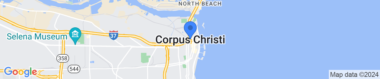 A map of Corpus Christi.
