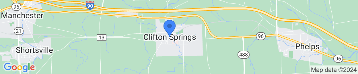 A map of Clifton Springs.
