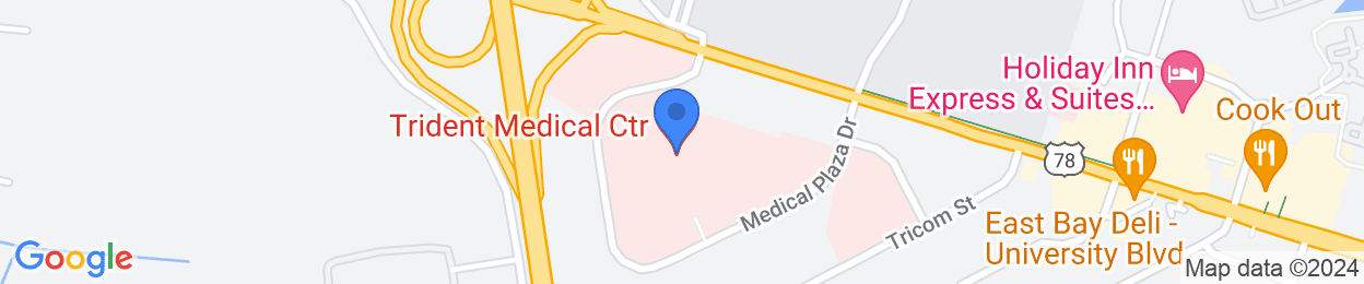 The location of Trident Medical Center