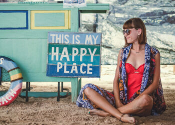 Practice gratitude and mindfulness in your happy place