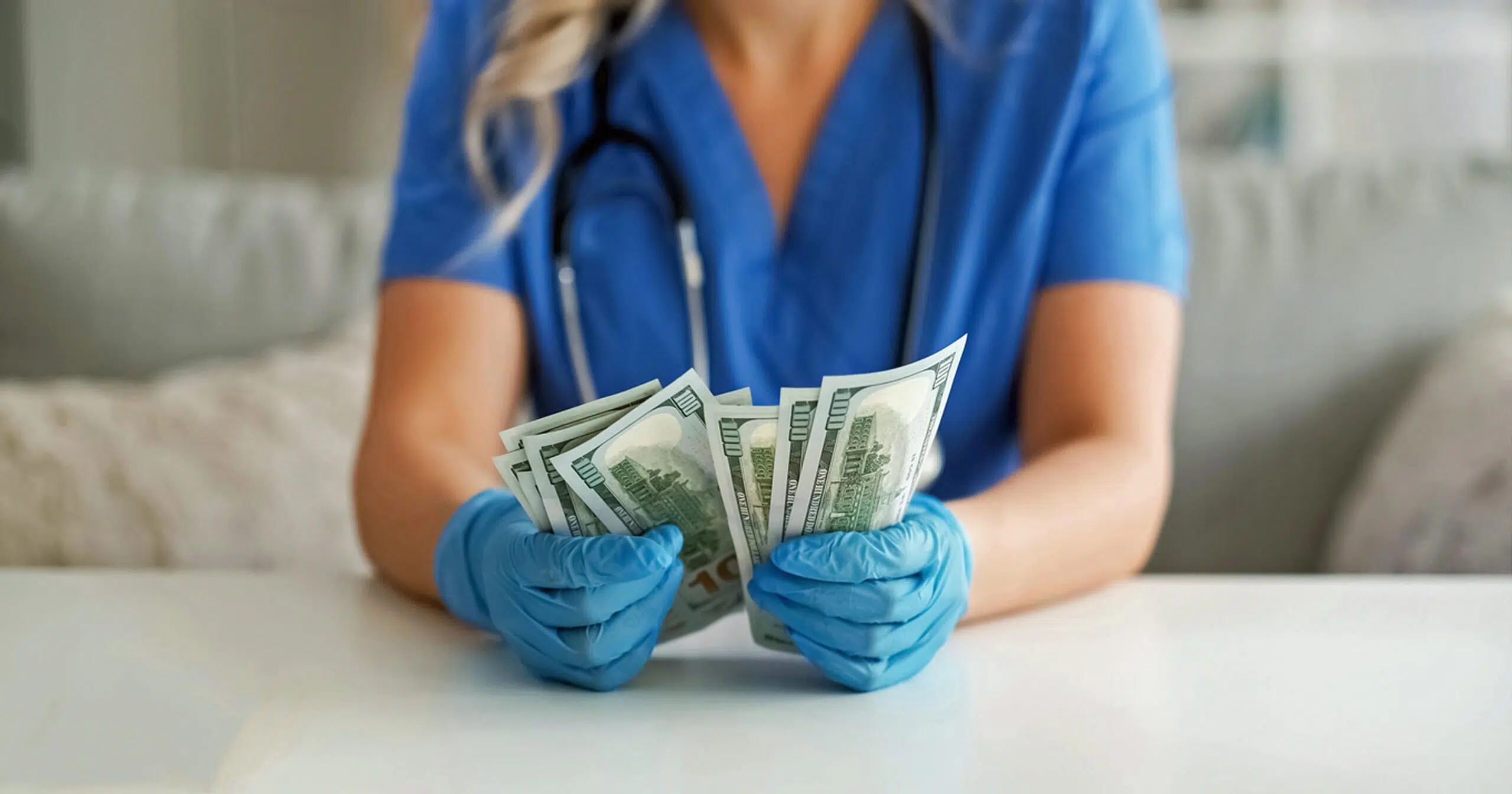 nurse or allied health professional salary