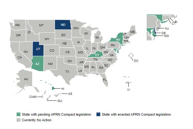 APRN Compact Map 2023