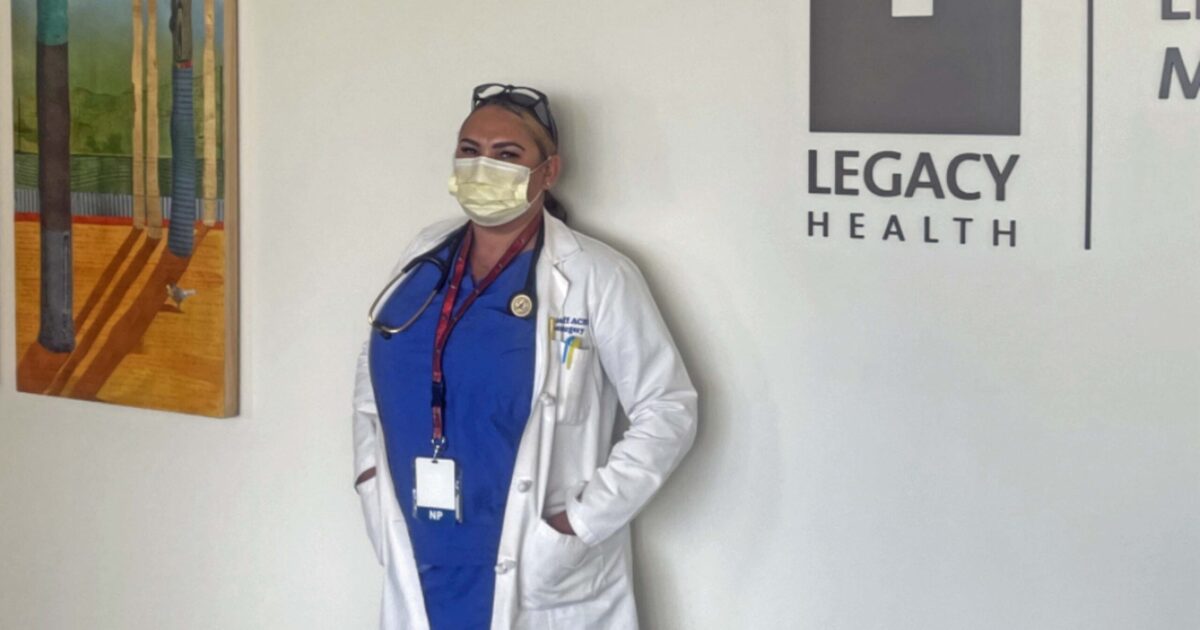 Elana Scharff, NP, at work