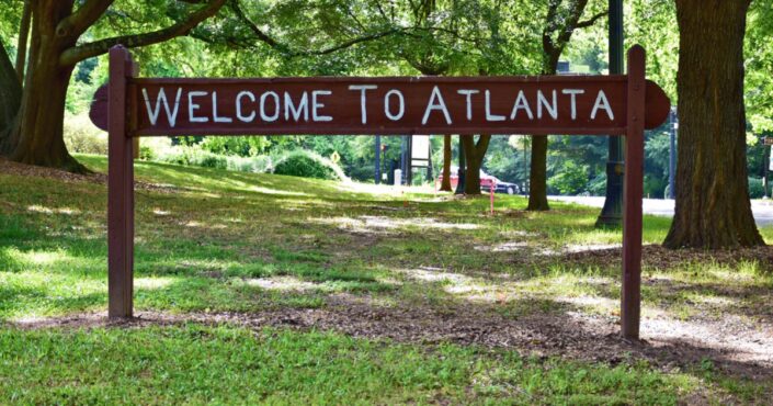 Welcome to Atlanta, GA sign