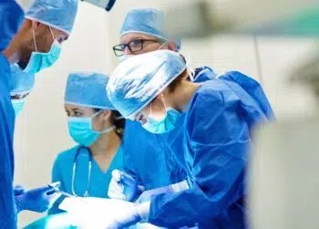 Operating room nurses, OR techs, Physician assistant and surgeon