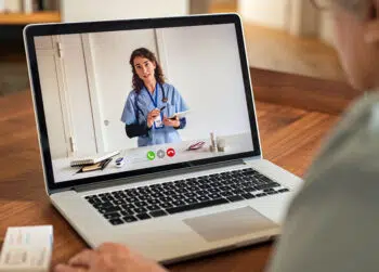 Remote nursing job with telehealth nurse, work-from-home nursing jobs