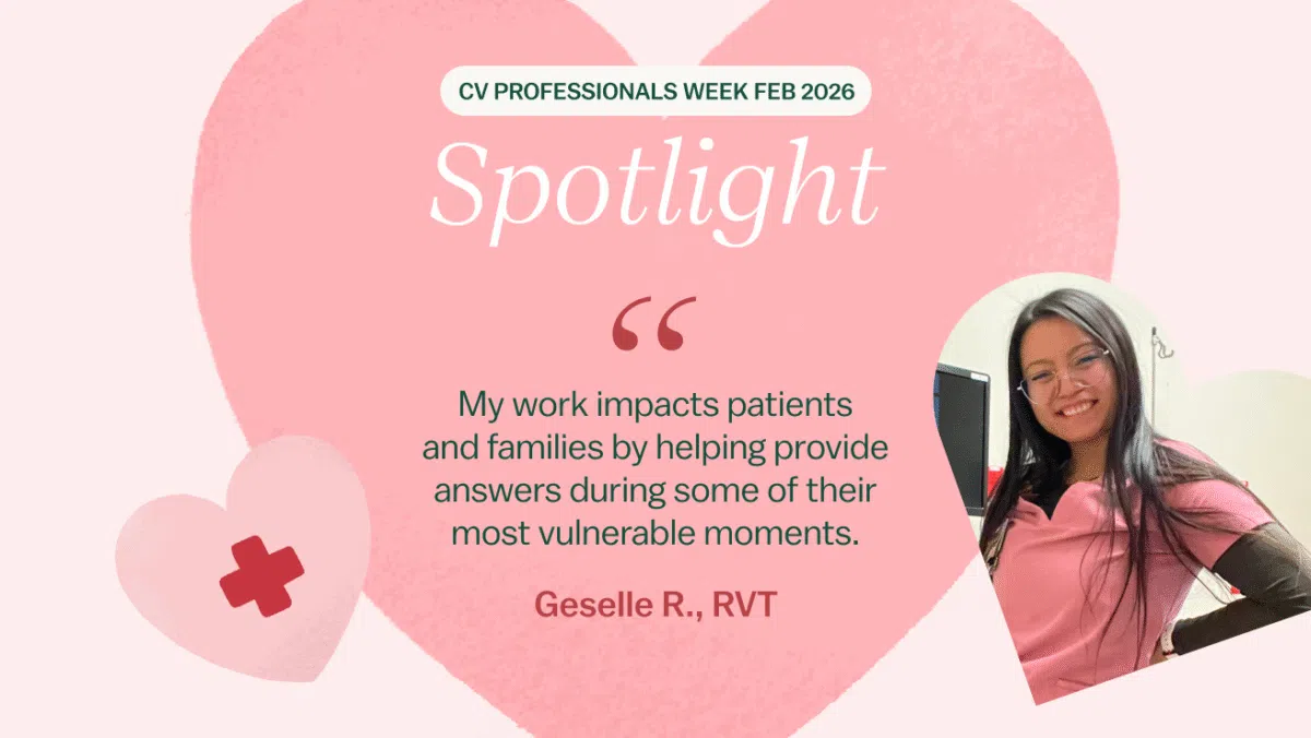 Spotlight on a Cardiovascular Hero- Geselle R. RVT