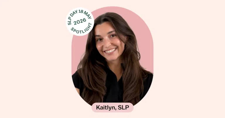 Kaitlyn, an SLP in New York, featured for National Speech-Language Pathologist Day 2026