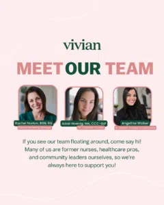 Vivian health app team Rachel Norton Adair Hoenig and Angelina Walker